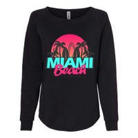 Retro South Beach Miami Florida Pop Art Womens California Wash Sweatshirt