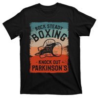 Rock Steady Boxing Knock Out Parkinsons Awareness T-Shirt