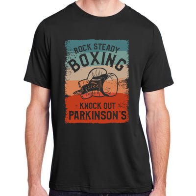 Rock Steady Boxing Knock Out Parkinsons Awareness Adult ChromaSoft Performance T-Shirt