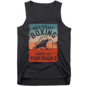 Rock Steady Boxing Knock Out Parkinsons Awareness Tank Top