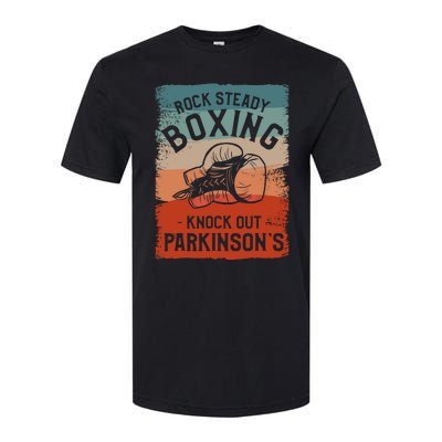 Rock Steady Boxing Knock Out Parkinsons Awareness Softstyle® CVC T-Shirt