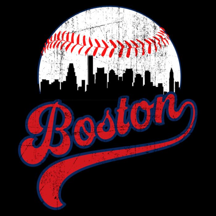 Retro Skyline Boston Baseball Meaningful Gift Sustainable Bucket Hat