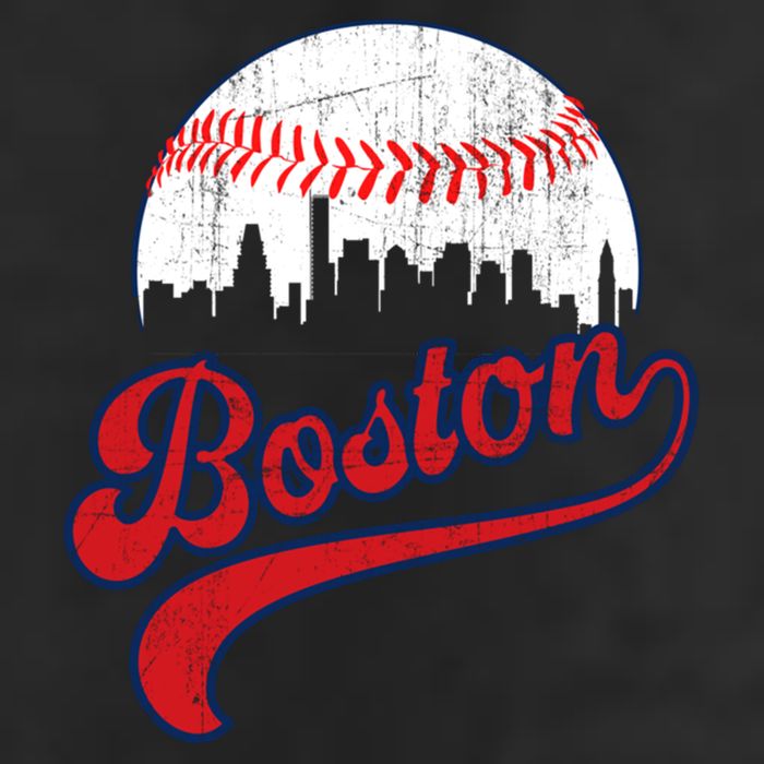 Retro Skyline Boston Baseball Meaningful Gift Adult Drive Performance Visor