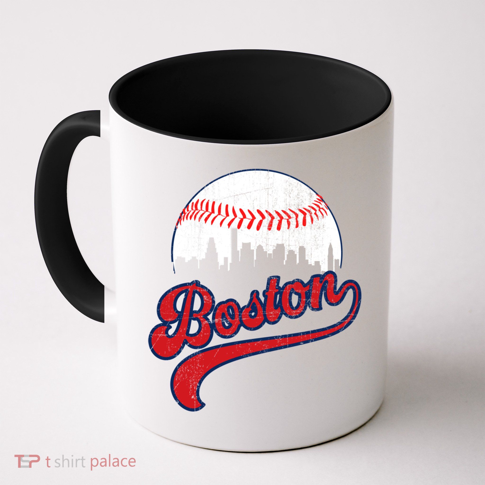 Retro Skyline Boston Baseball Meaningful Gift Mug