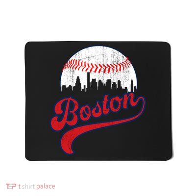 Retro Skyline Boston Baseball Meaningful Gift Mousepad