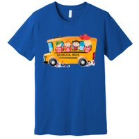 Rnqp School Bus Loads Of Love School Bus Driver Valentine Gift Premium T-Shirt