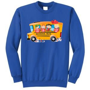 Rnqp School Bus Loads Of Love School Bus Driver Valentine Gift Tall Sweatshirt