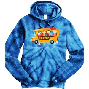 Rnqp School Bus Loads Of Love School Bus Driver Valentine Gift Tie Dye Hoodie