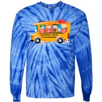 Rnqp School Bus Loads Of Love School Bus Driver Valentine Gift Tie-Dye Long Sleeve Shirt