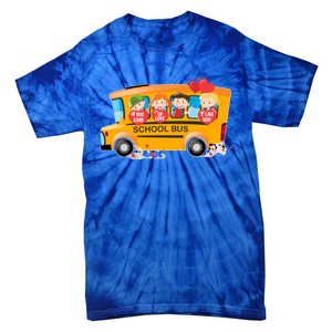 Rnqp School Bus Loads Of Love School Bus Driver Valentine Gift Tie-Dye T-Shirt