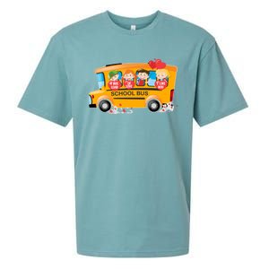 Rnqp School Bus Loads Of Love School Bus Driver Valentine Gift Sueded Cloud Jersey T-Shirt