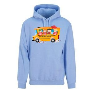 Rnqp School Bus Loads Of Love School Bus Driver Valentine Gift Unisex Surf Hoodie