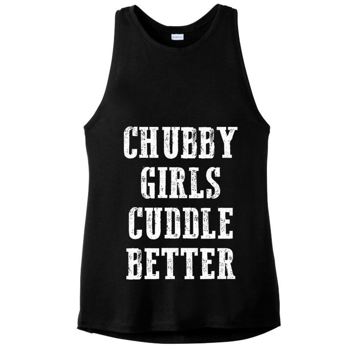 retro SSBBW BBW Lover Chubby Cuddle Better Ladies PosiCharge Tri-Blend Wicking Tank