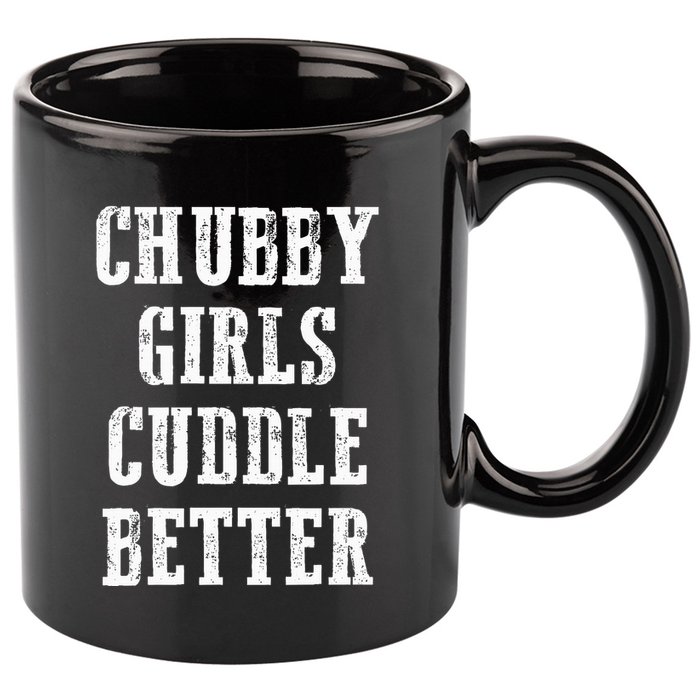 retro SSBBW BBW Lover Chubby Cuddle Better 11oz C Handle Ceramic Mug