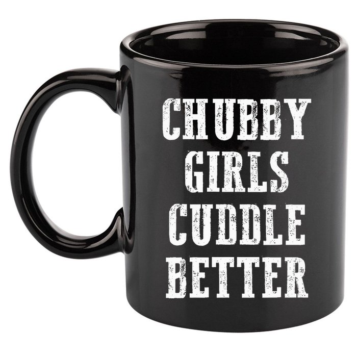 retro SSBBW BBW Lover Chubby Cuddle Better 11oz C Handle Ceramic Mug