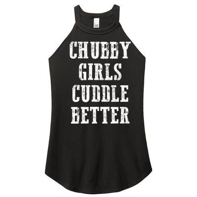 retro SSBBW BBW Lover Chubby Cuddle Better Women’s Perfect Tri Rocker Tank