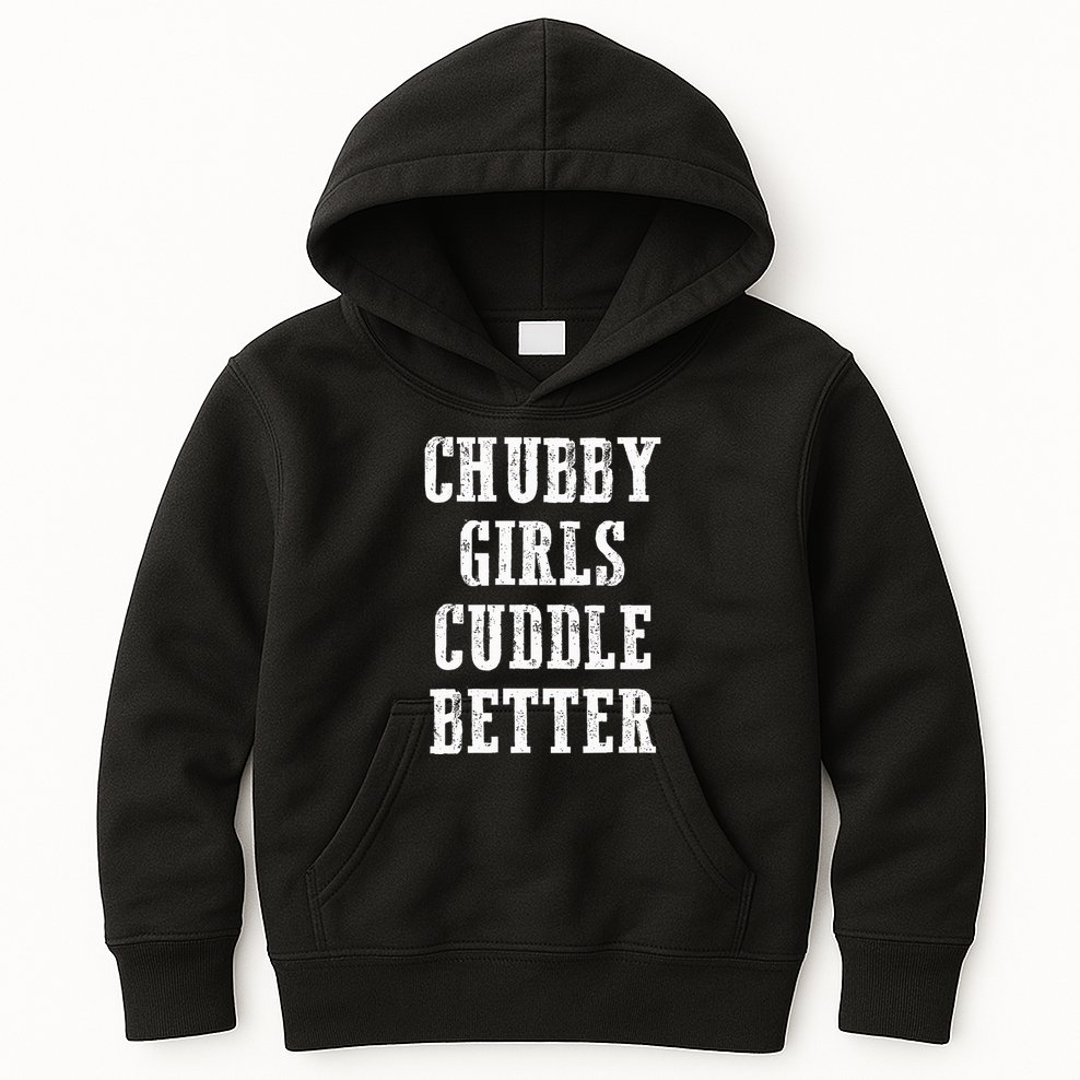 retro SSBBW BBW Lover Chubby Cuddle Better Kids Hoodie