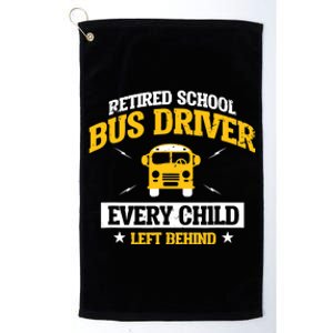 Retired School Bus Driver Retirement Gift Platinum Collection Golf Towel