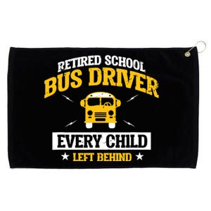 Retired School Bus Driver Retirement Gift Grommeted Golf Towel