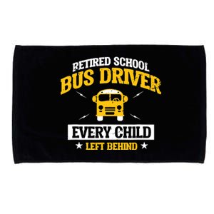 Retired School Bus Driver Retirement Gift Microfiber Hand Towel