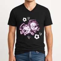 Retrokid Store Big Comfy Couch Naptime V-Neck T-Shirt