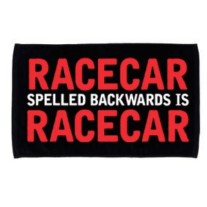 Racecar Spelled Backwards Car Drag Racing Lover Design Microfiber Hand Towel