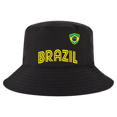 Retro Style Brazil Soccer Team Brasil Football Fans Brazil World Cup 2022 Cool Comfort Performance Bucket Hat