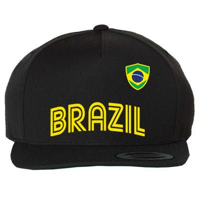 Retro Style Brazil Soccer Team Brasil Football Fans Brazil World Cup 2022 Wool Snapback Cap