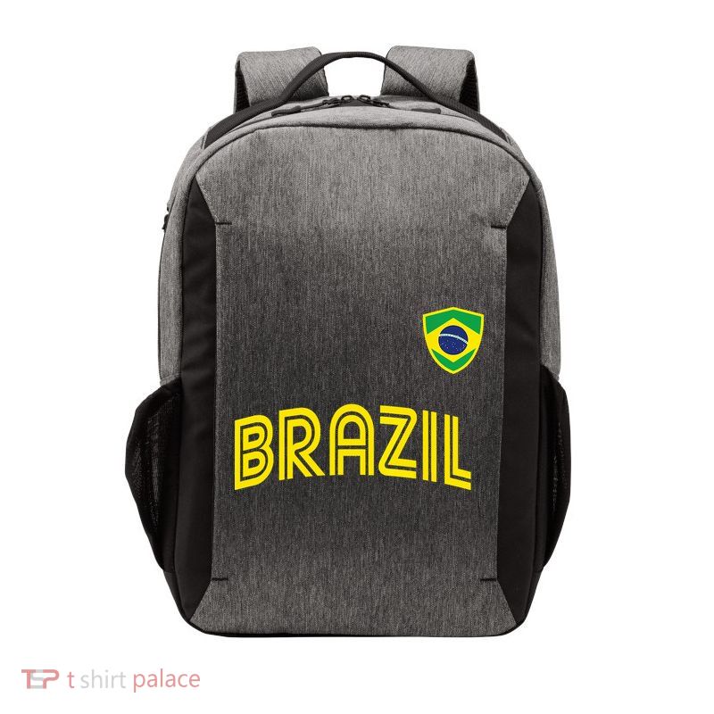 Retro Style Brazil Soccer Team Brasil Football Fans Brazil World Cup 2022 Vector Backpack