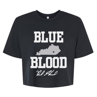 Reed Sheppard Blue Blood Bella+Canvas Jersey Crop Tee