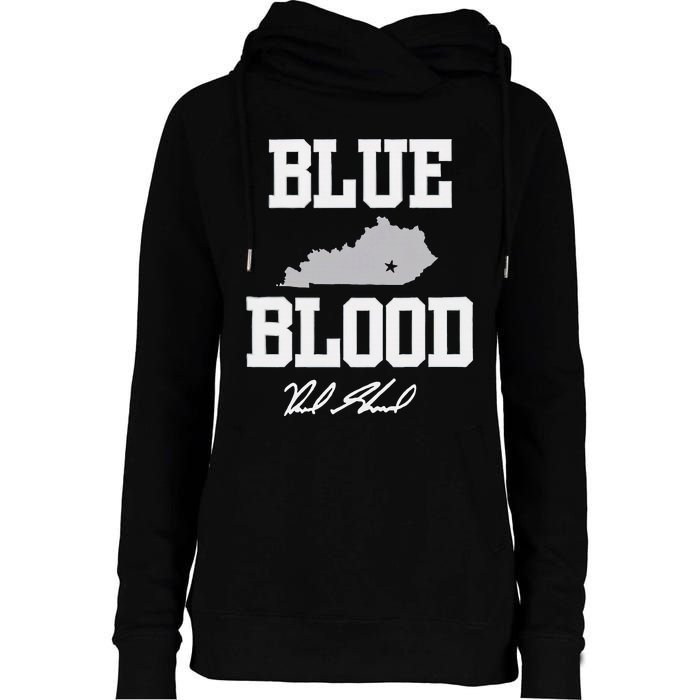 Reed Sheppard Blue Blood Womens Funnel Neck Pullover Hood