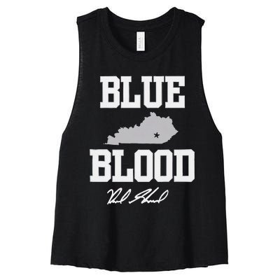 Reed Sheppard Blue Blood Women's Racerback Cropped Tank