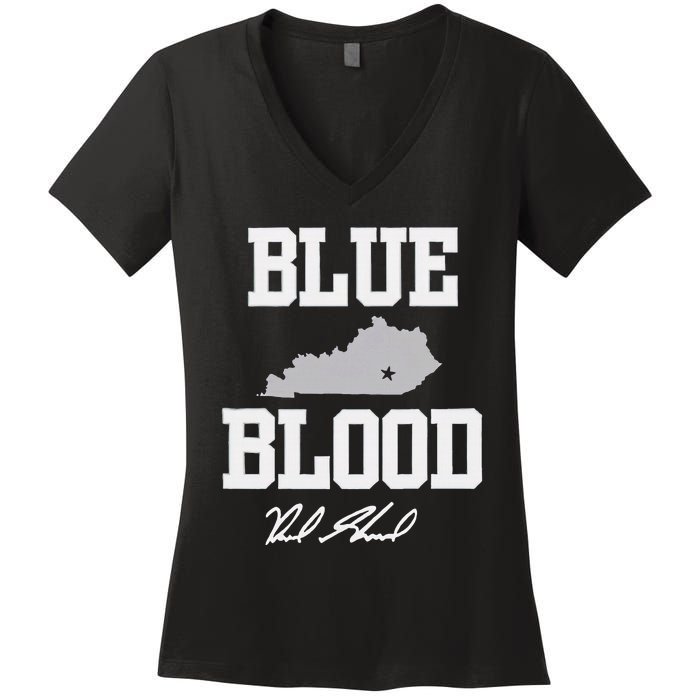 Reed Sheppard Blue Blood Women's V-Neck T-Shirt