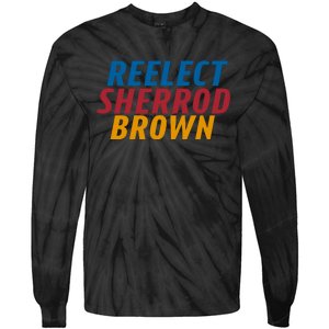 Reelect Sherrod Brown Tie-Dye Long Sleeve Shirt