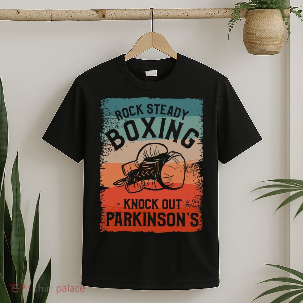 Rock Steady Boxing Knock Out ParkinsonS Awareness T-Shirt