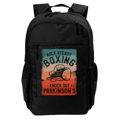 Rock Steady Boxing Knock Out ParkinsonS Awareness Backpack