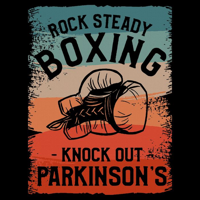 Rock Steady Boxing Knock Out ParkinsonS Awareness Button