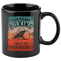 Rock Steady Boxing Knock Out ParkinsonS Awareness 11oz C Handle Ceramic Mug
