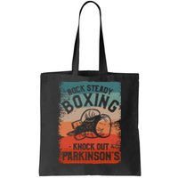 Rock Steady Boxing Knock Out ParkinsonS Awareness Tote Bag