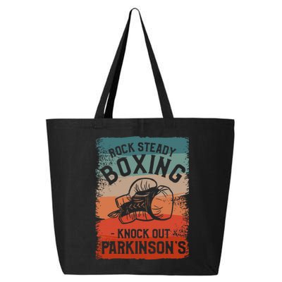 Rock Steady Boxing Knock Out ParkinsonS Awareness 25L Jumbo Tote