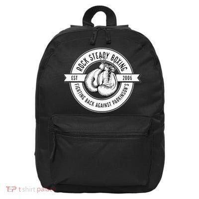 Rock Steady Boxing Fighting Back Against Parkinson Est 2006 16 in Basic Backpack