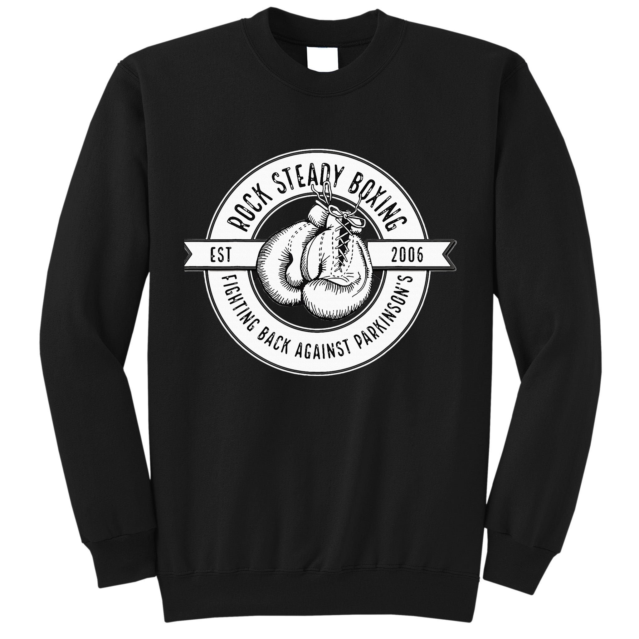 Rock Steady Boxing Fighting Back Against Parkinson Est 2006 Tall Sweatshirt
