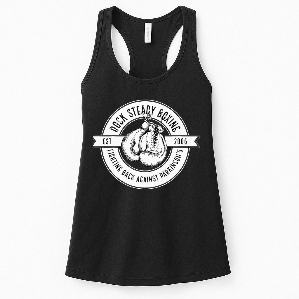 Rock Steady Boxing Fighting Back Against Parkinson Est 2006 Womens Tank Top