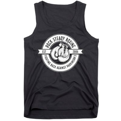 Rock Steady Boxing Fighting Back Against Parkinson Est 2006 Tank Top