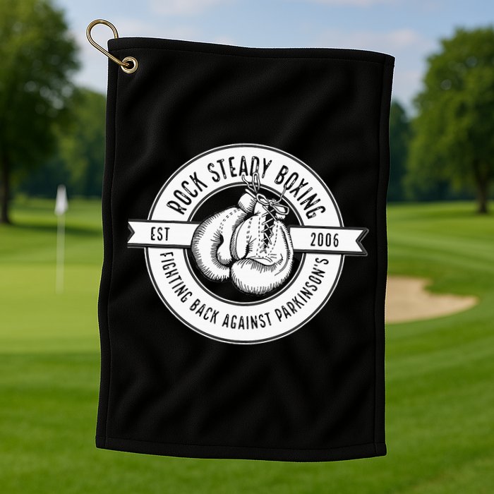 Rock Steady Boxing Fighting Back Against Parkinson Est 2006 Golf Towel