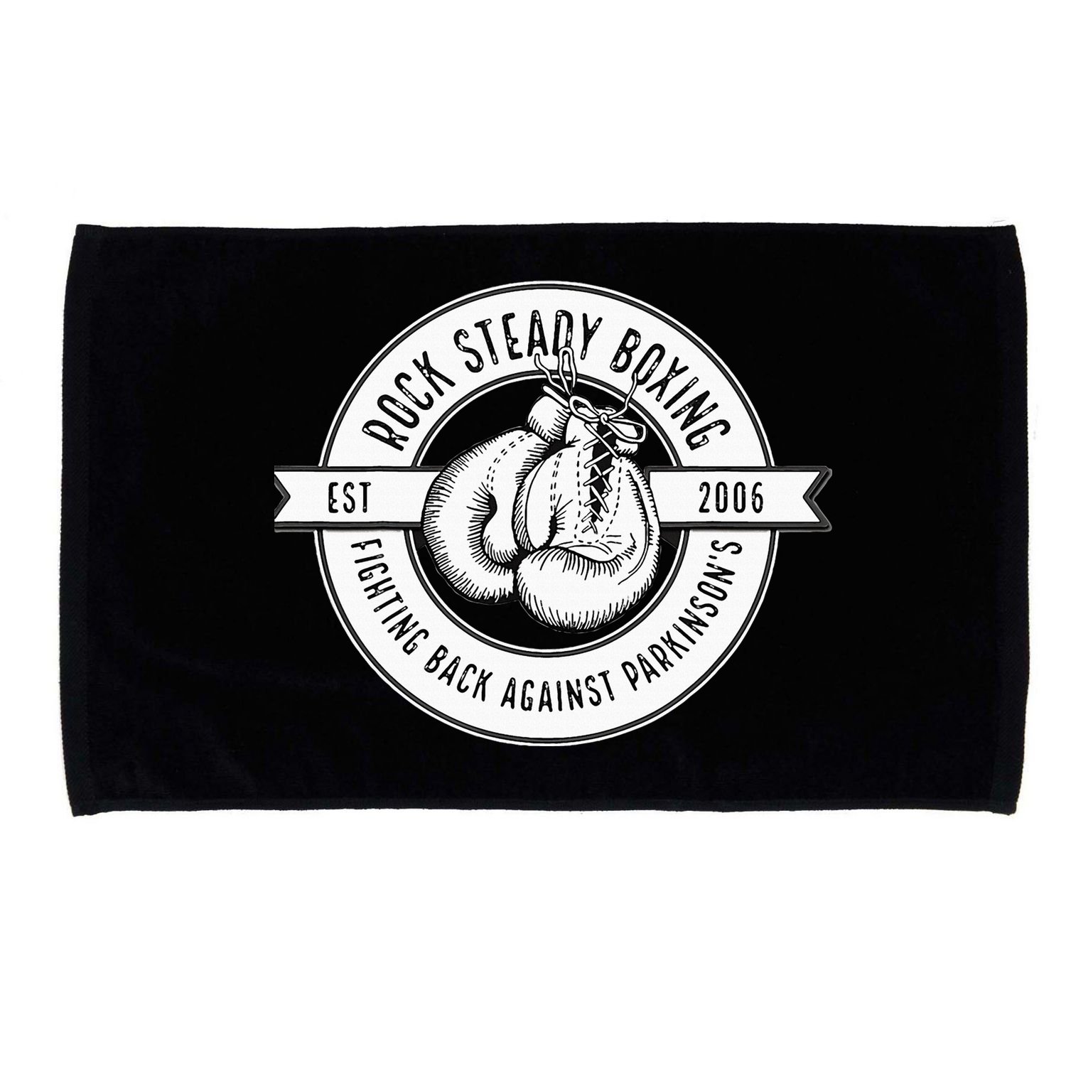 Rock Steady Boxing Fighting Back Against Parkinson Est 2006 Microfiber Hand Towel