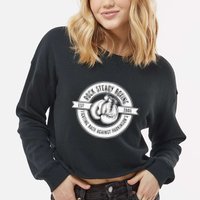 Rock Steady Boxing Fighting Back Against Parkinson Est 2006 Cropped Pullover Crew