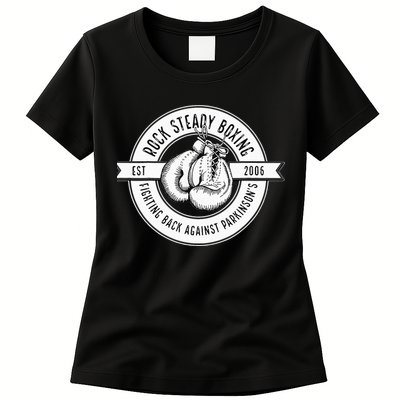Rock Steady Boxing Fighting Back Against Parkinson Est 2006 Womens T-Shirt