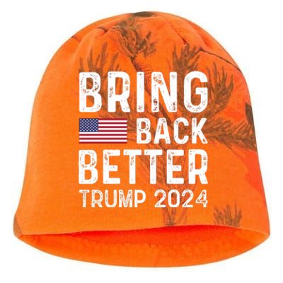 Retro Style Bring Back Better Trump 2024 Kati - Camo Knit Beanie