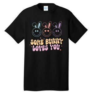 Retro Some Bunny Loves You Easter Day Tall T-Shirt